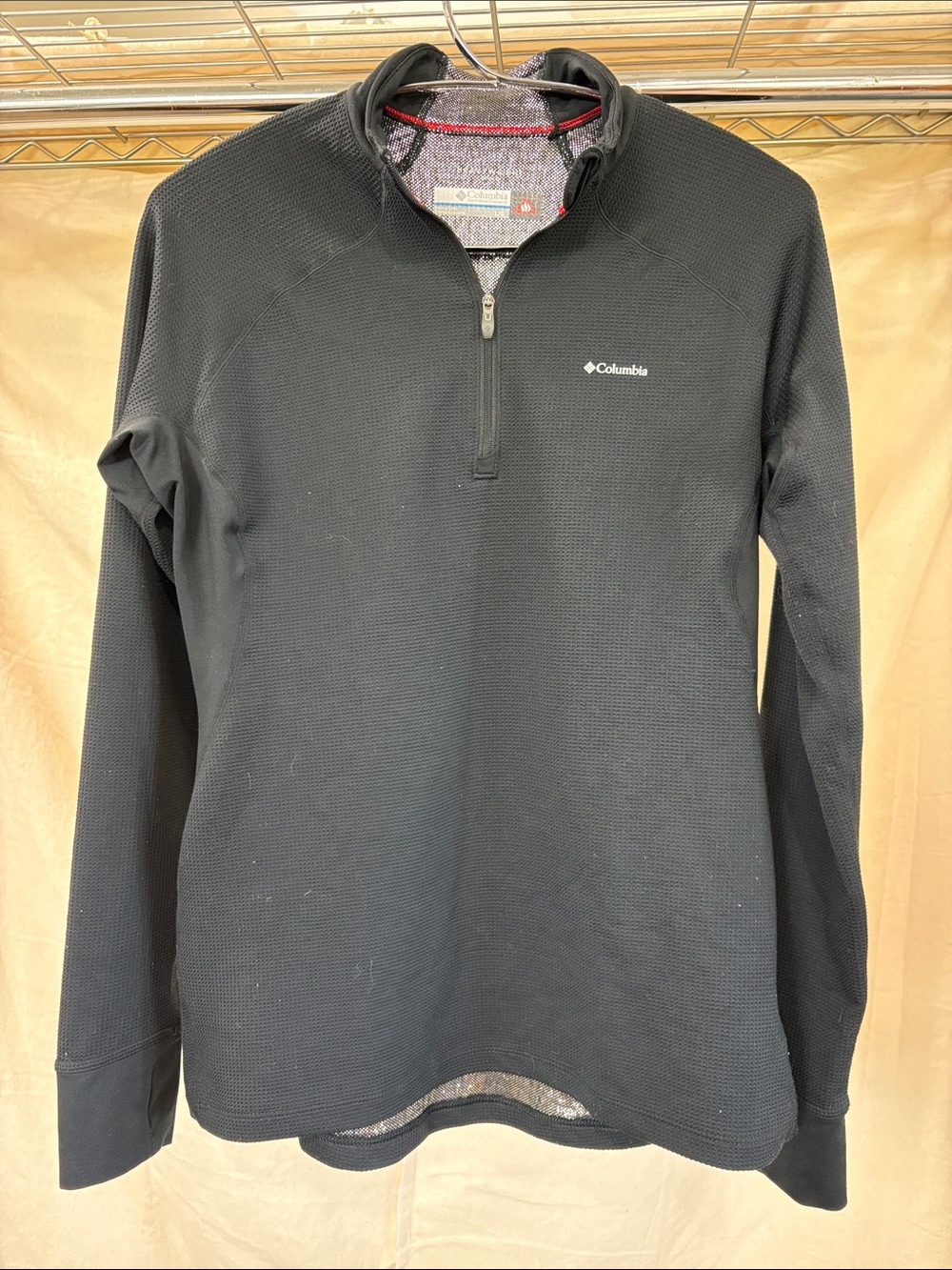 Columbia Women's Black Long Sleeve 1/4 Zip Heavyweight Baselayer